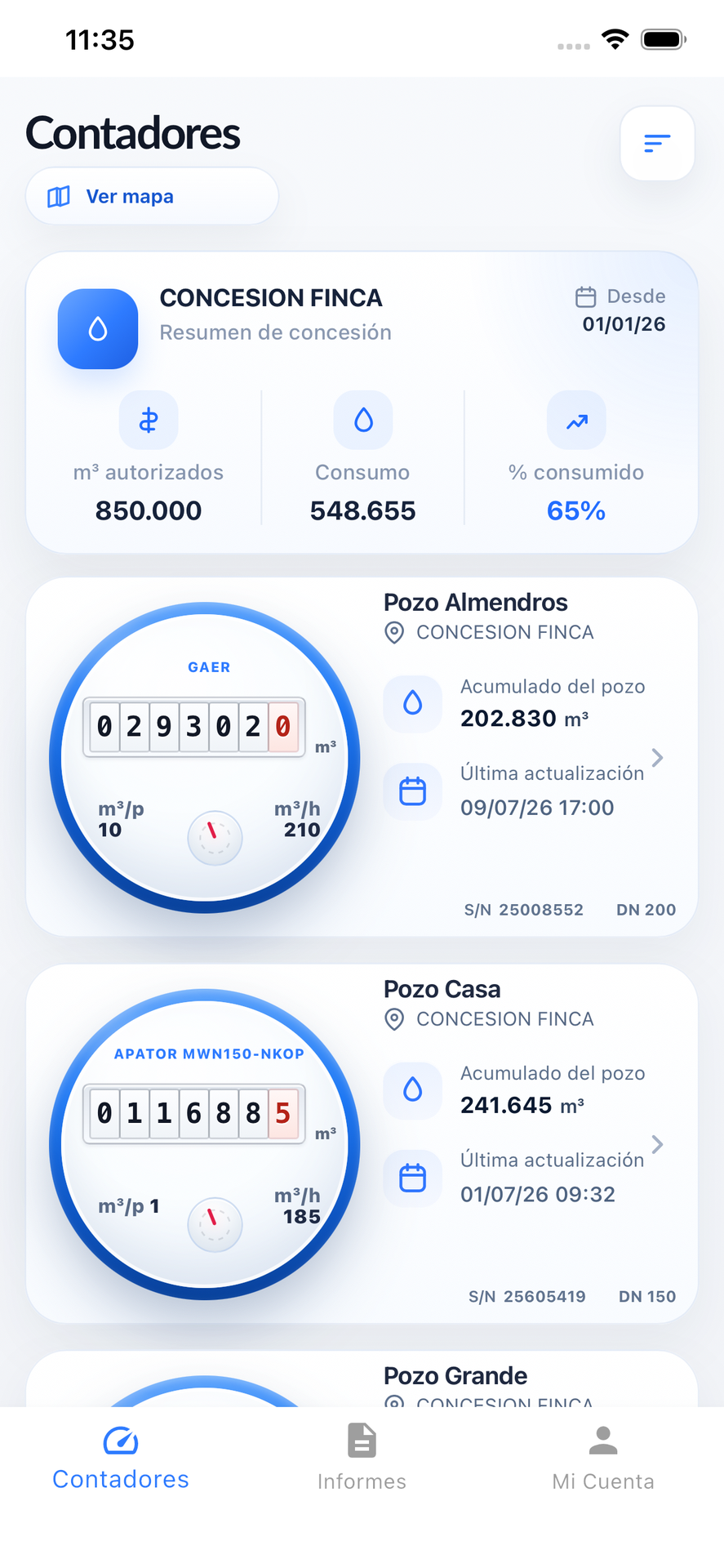 Aplicación móvil CHcontador